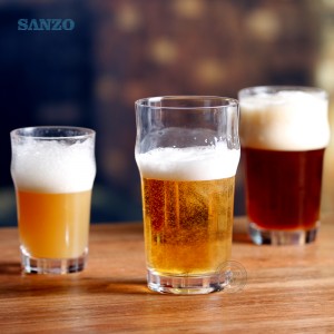 Sanzo Custom Logo Beoir Gloine Corn Mug Crystal Glasses Cups Stein Beoir Lámhdhéanta